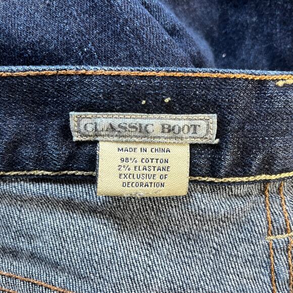 Ralph Lauren Jeans Womens 32 Blue Dark Wash Denim Classic Boot‎ Mid Rise Stretch - Picture 8 of 13